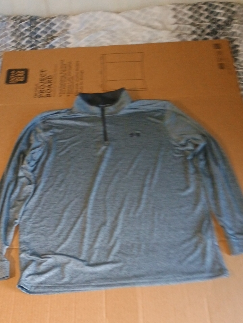 Under Armour GOLF 1/4 Zip Heatgear Loose Fit Long Sleeve Pull Over Men's XL